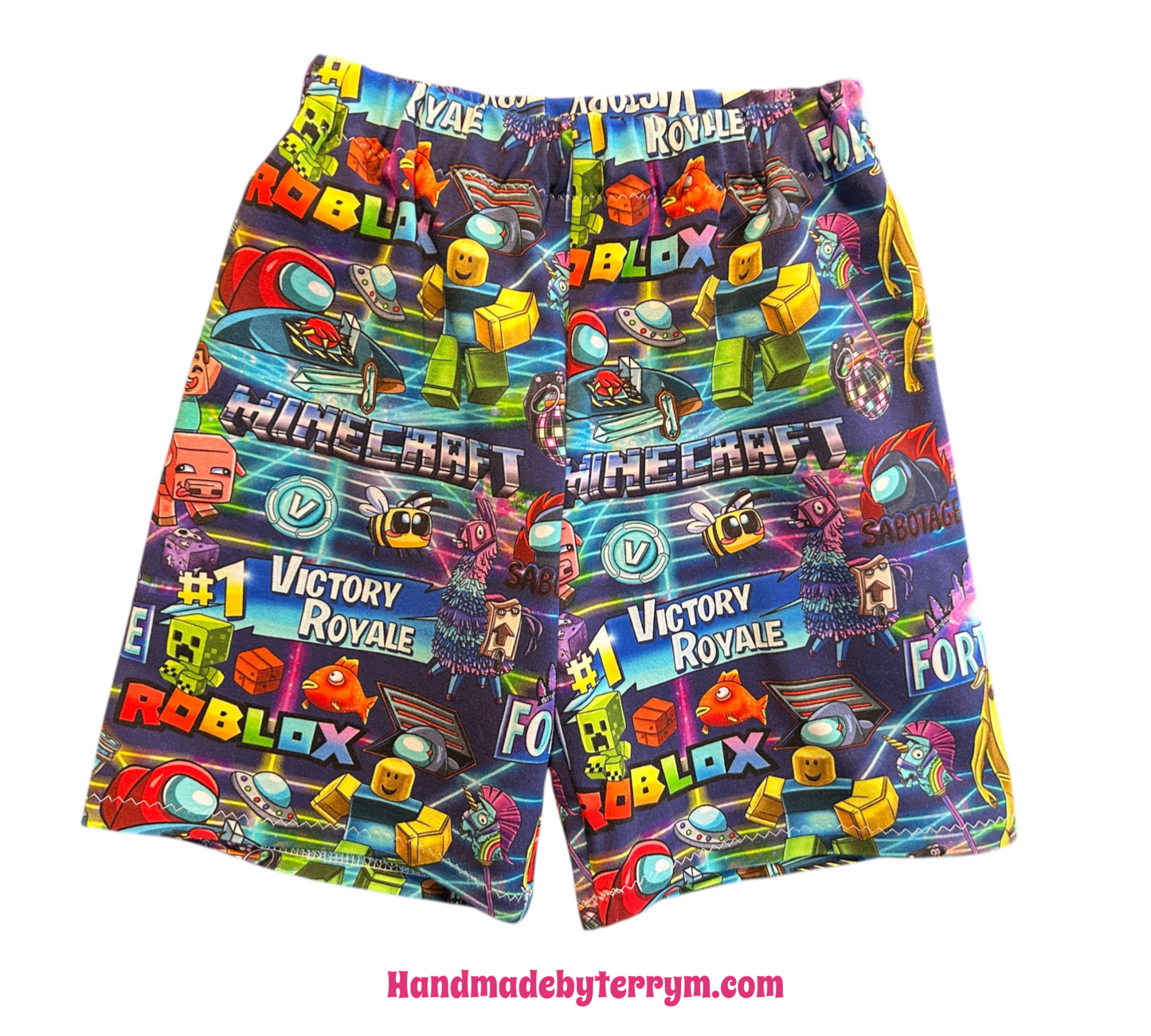 (1566) Computer Games T-Shirt & Shorts Set - Size 5