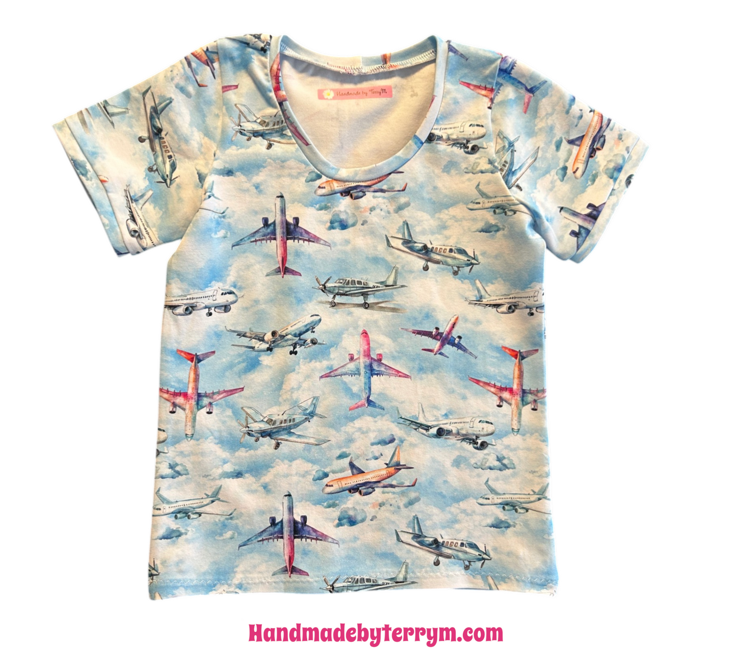 (1567) Aeroplane T-Shirt & Shorts Set - Size 5