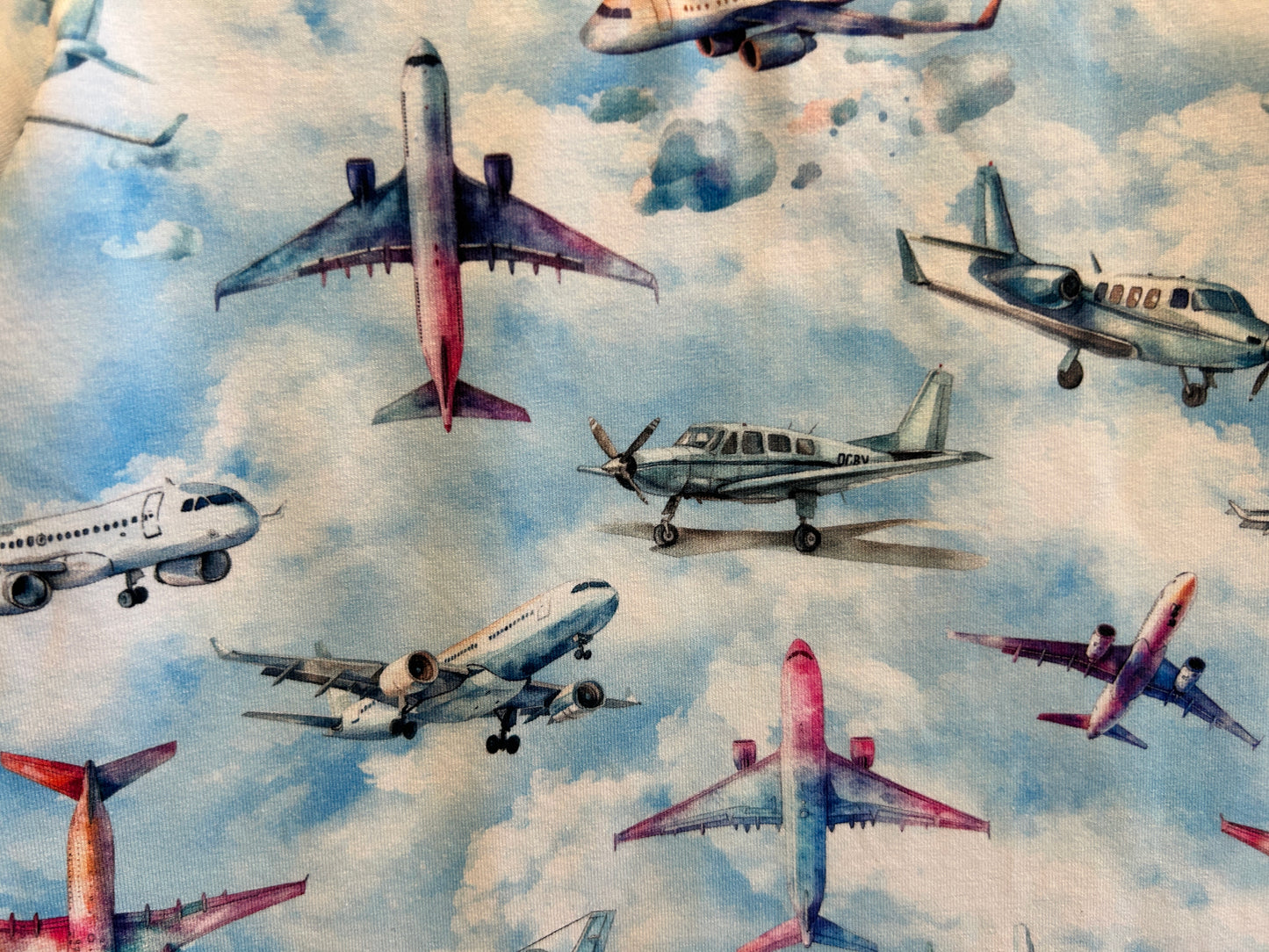 (1567) Aeroplane T-Shirt & Shorts Set - Size 5