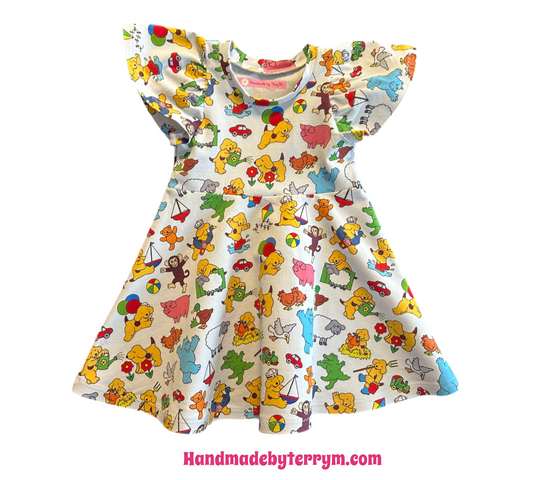 (1576) Cute Puppy Dress - Size 1