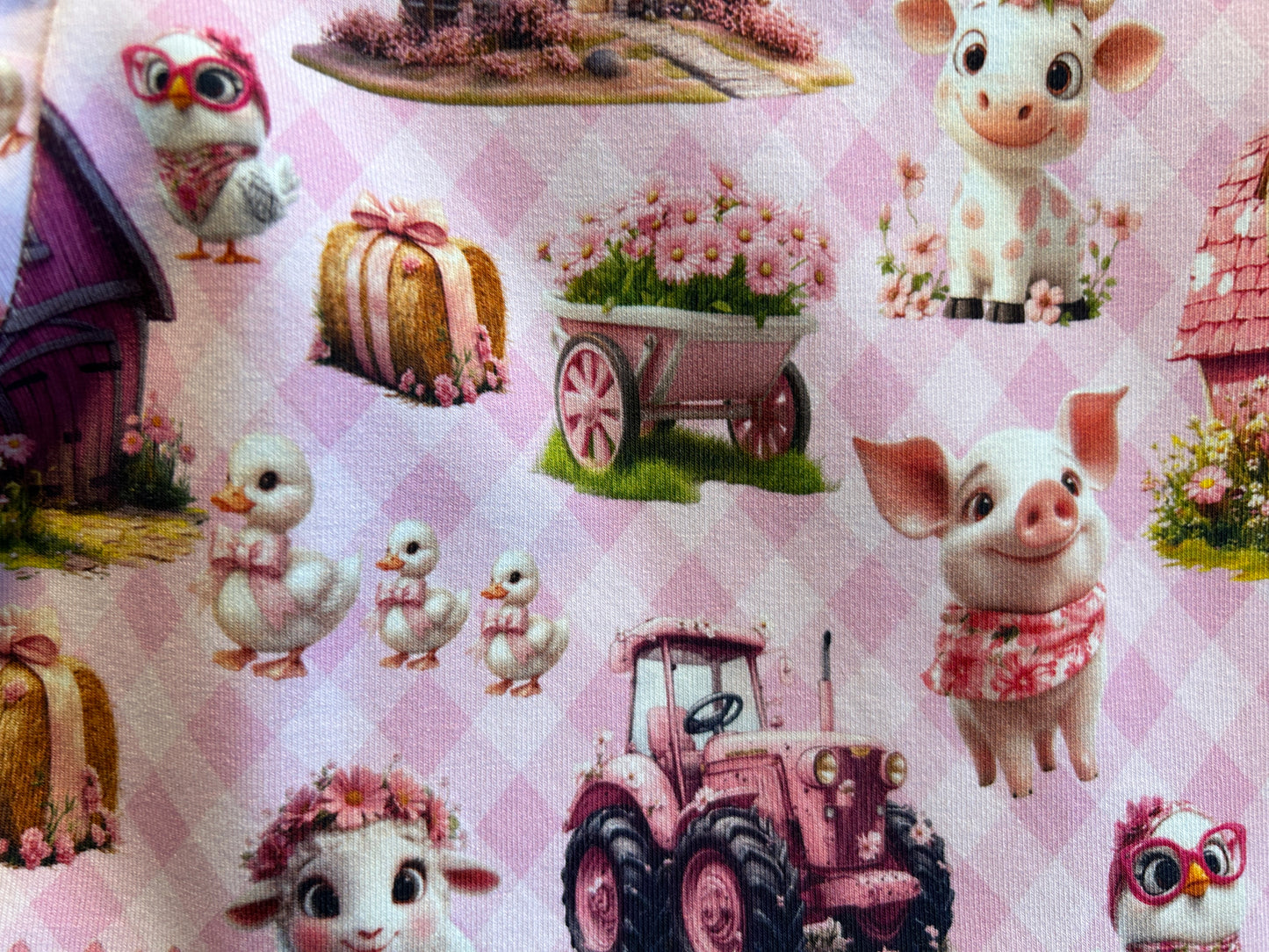 (1607) Pink Farm Dress - Size 3