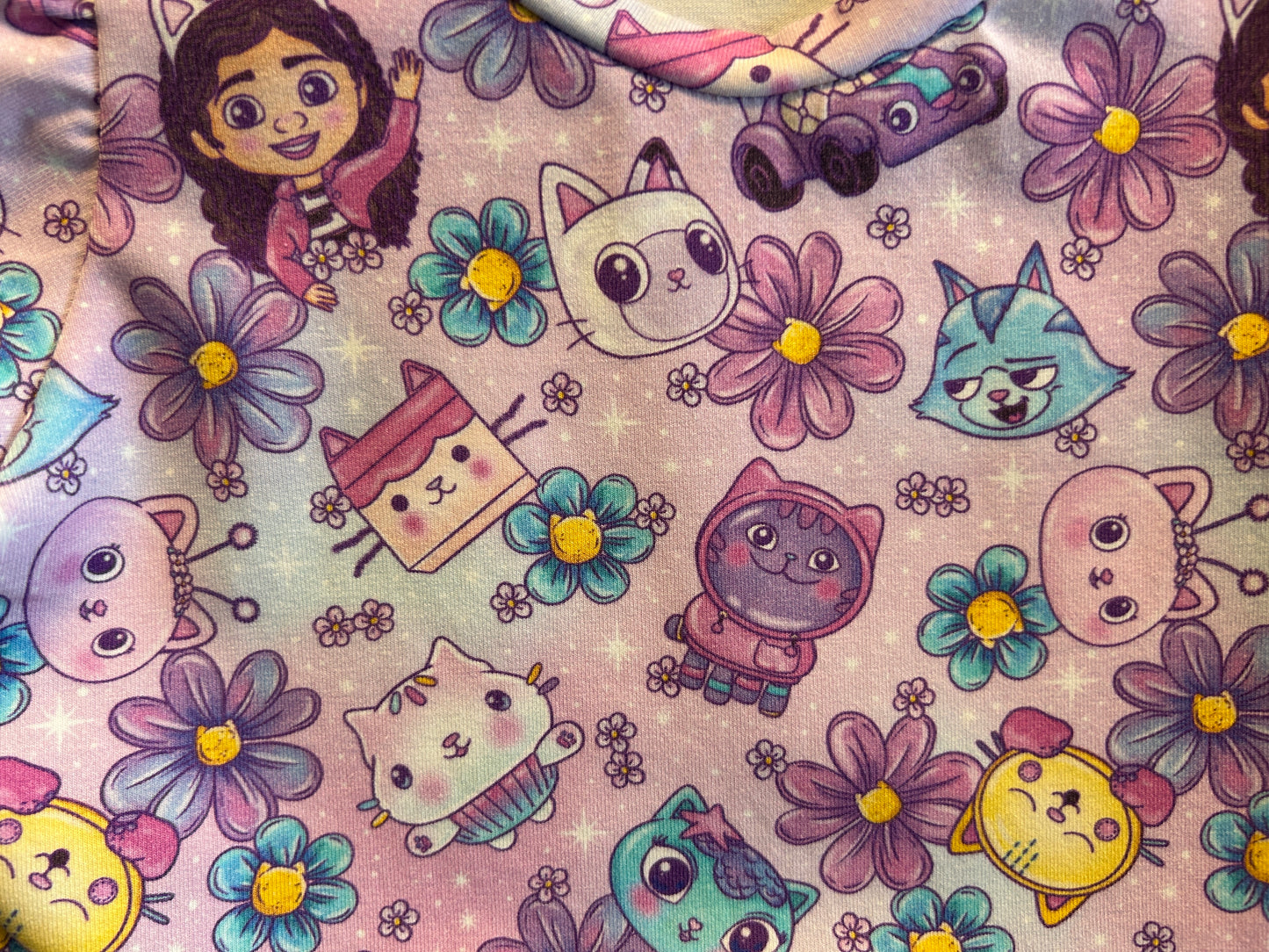 (1605) Purple Cat Friend Dress - Size 3