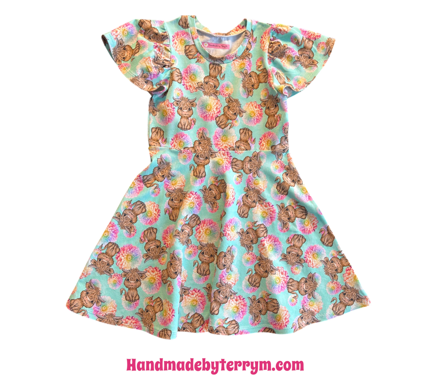 (1600) Cow Dress - Size 6
