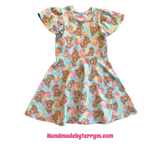 (1600) Cow Dress - Size 6