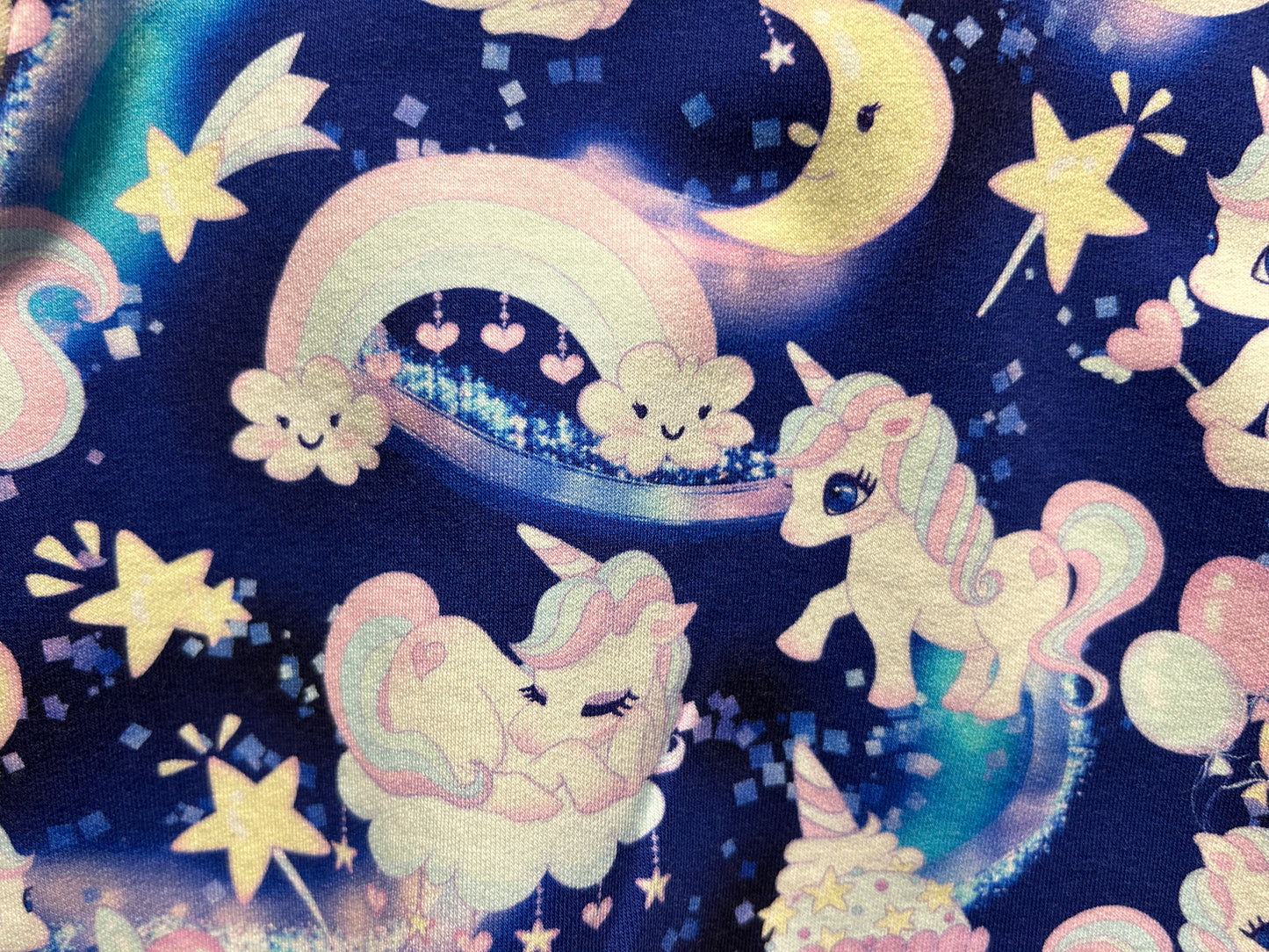 (1613) Unicorns & Hearts Jumper - Size 1