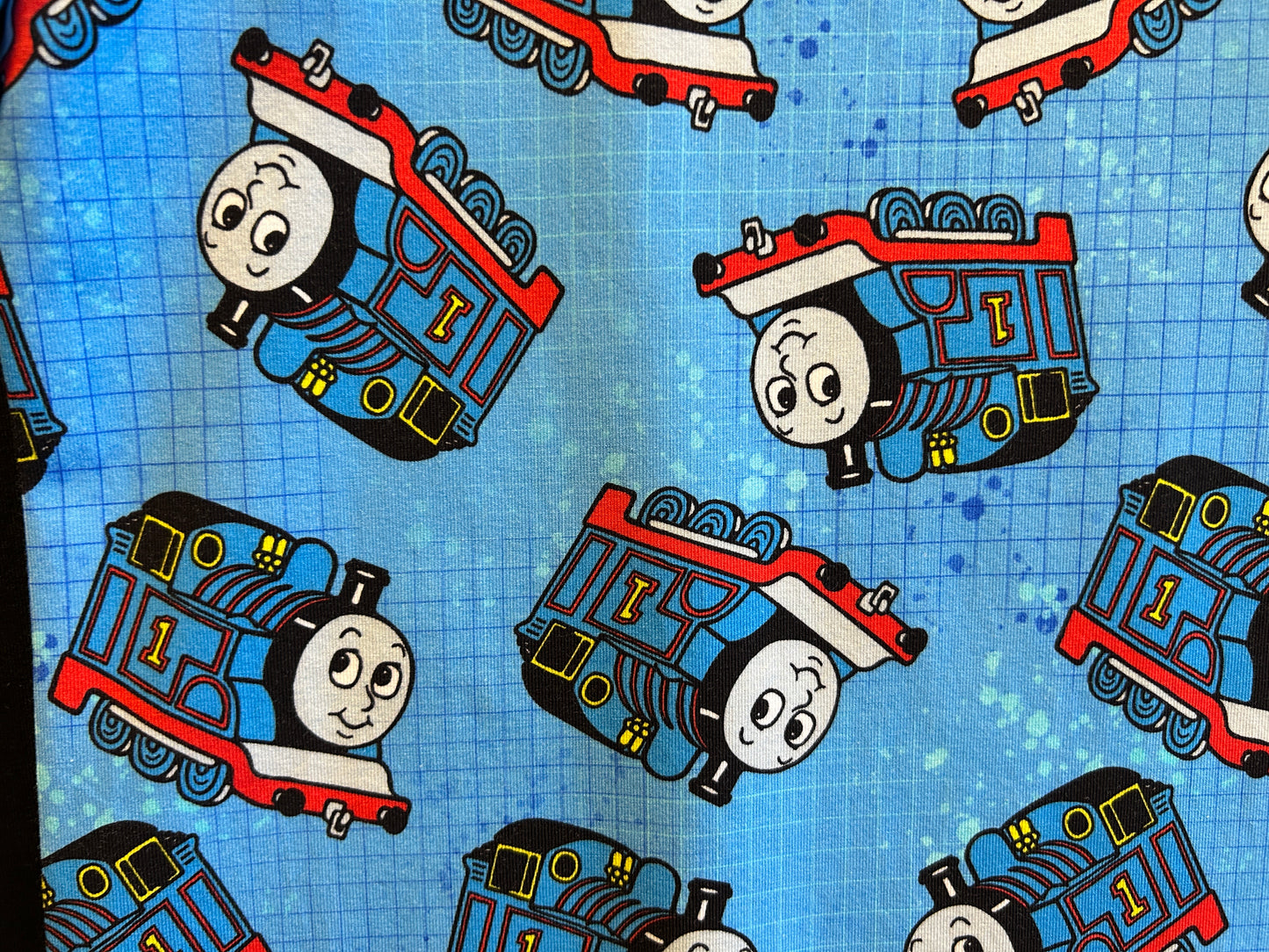 (1628) Blue Train T-Shirt & Shorts Set - Size 5