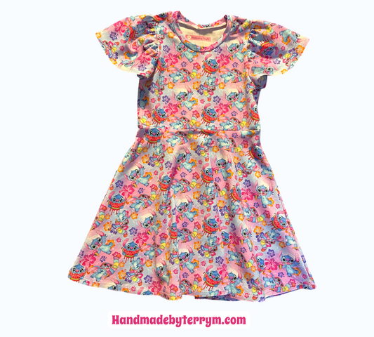 (1646) Crazy Alien Dress - Size 6