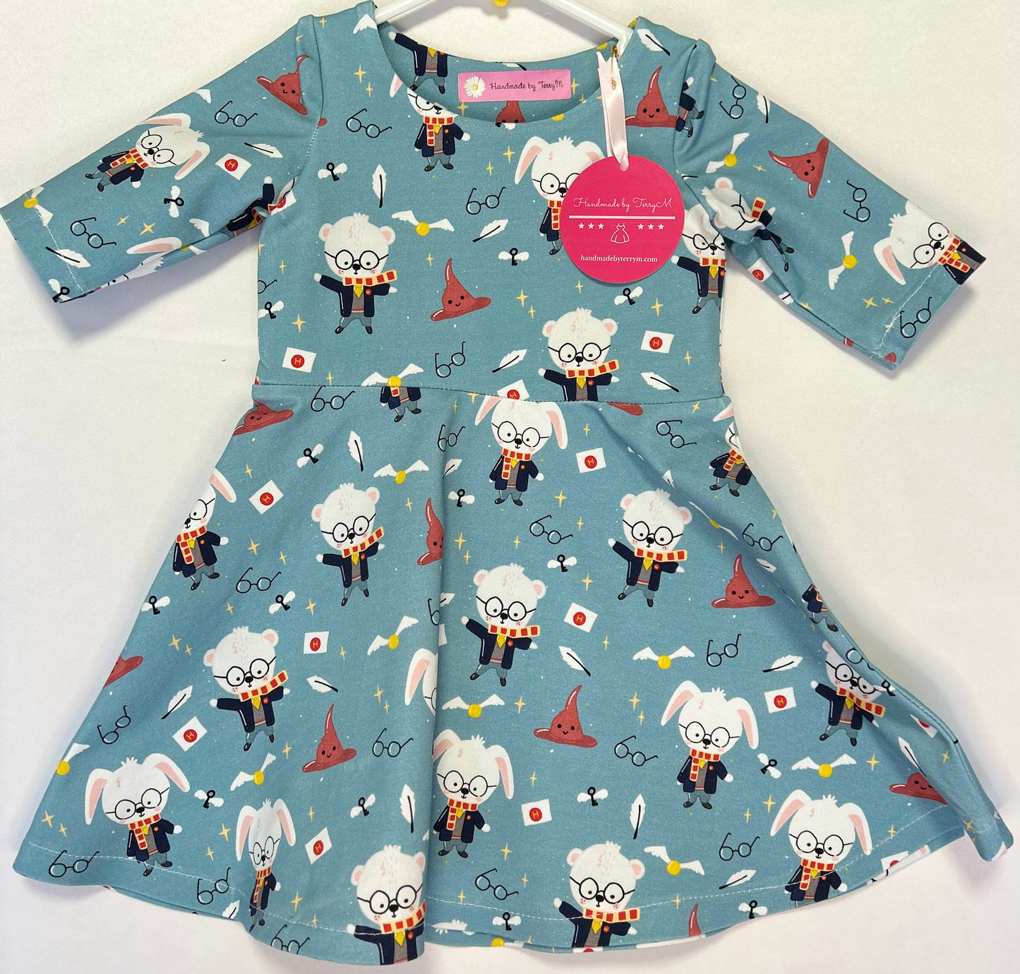 Bunny and Bear Wizard Dress - Size 2