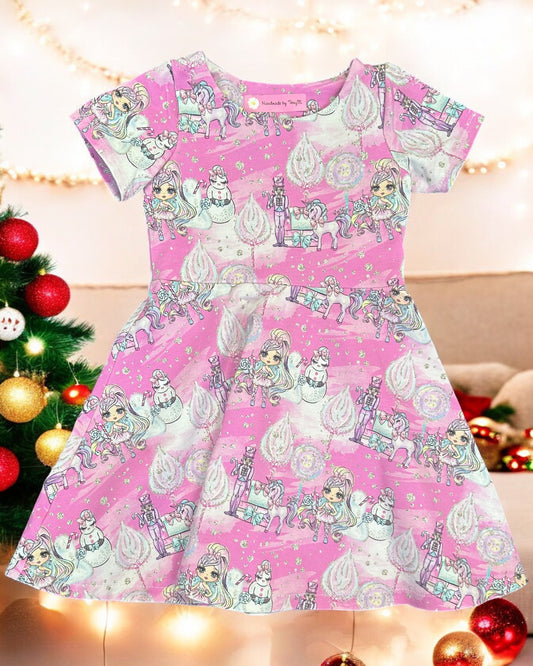 Christmas Princess Dress - Size 3