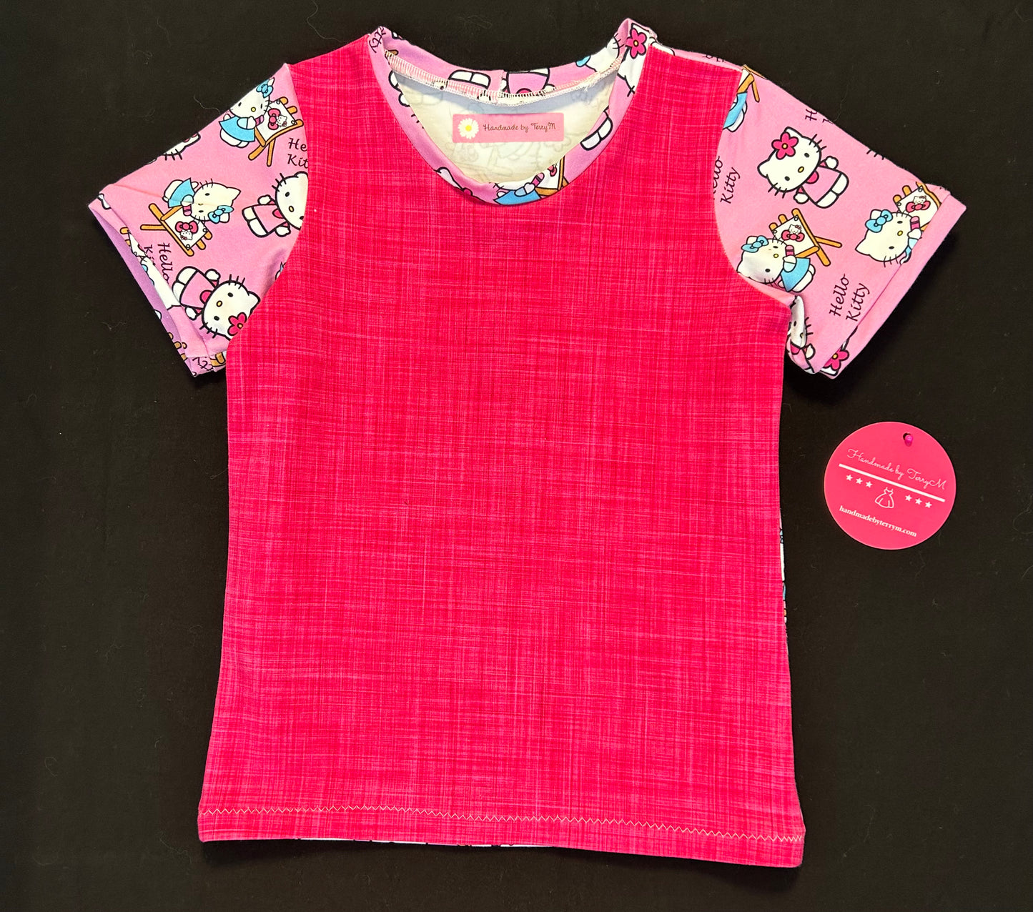 Pink Kitty Tshirt - Size 4