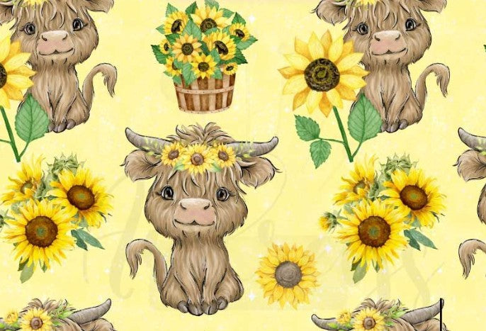 Cows & Sunflowers Dress - Size 1