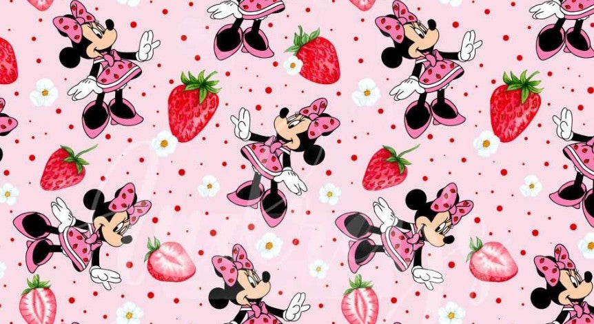(1222) Strawberry Mouse Dress - Size 5