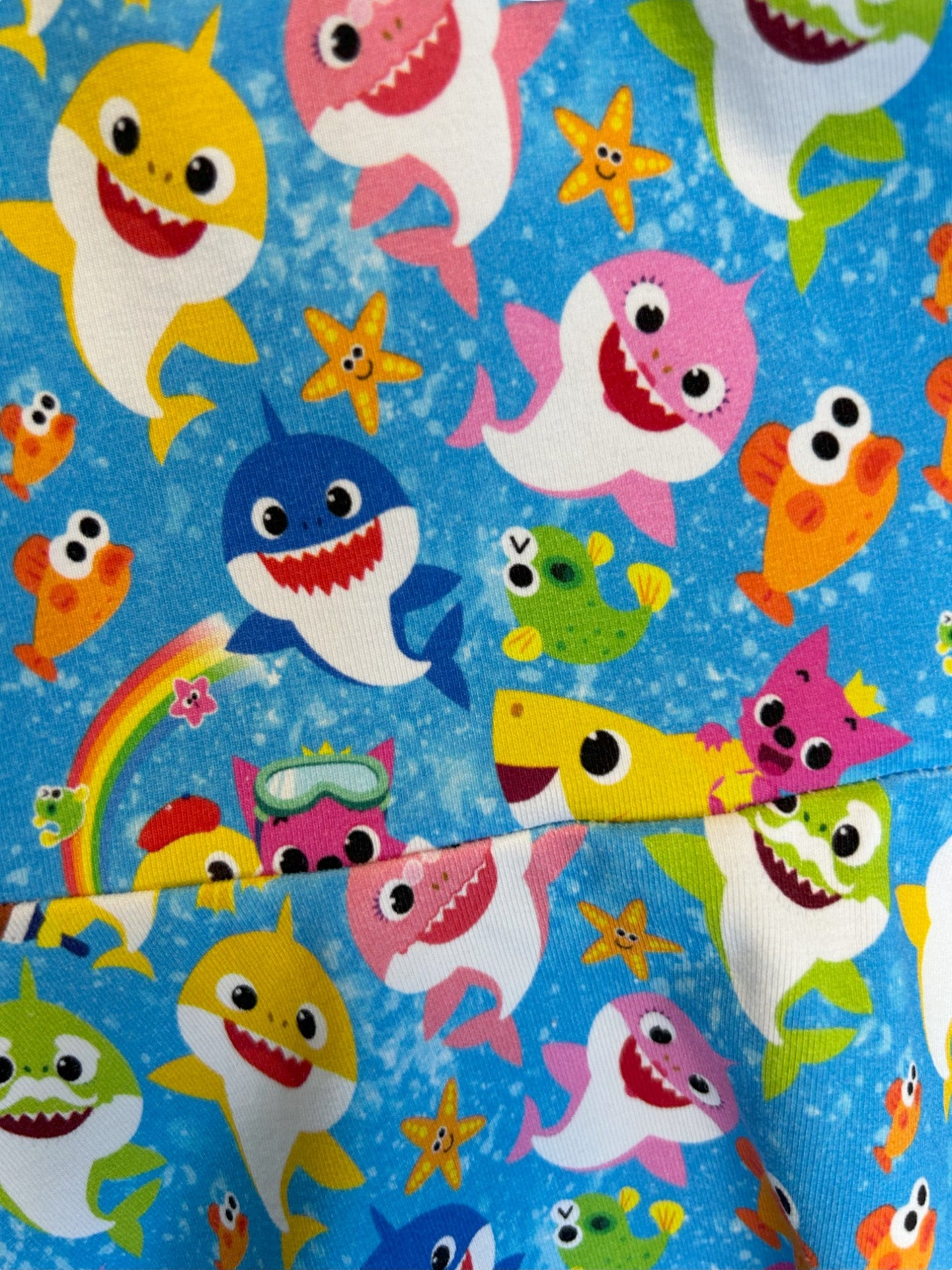 Baby shark baby dress – size 1
Handmade undersea skater dress for toddlers

