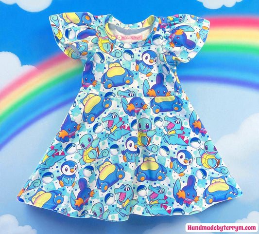 Blue Pokemon Dress - Size 1