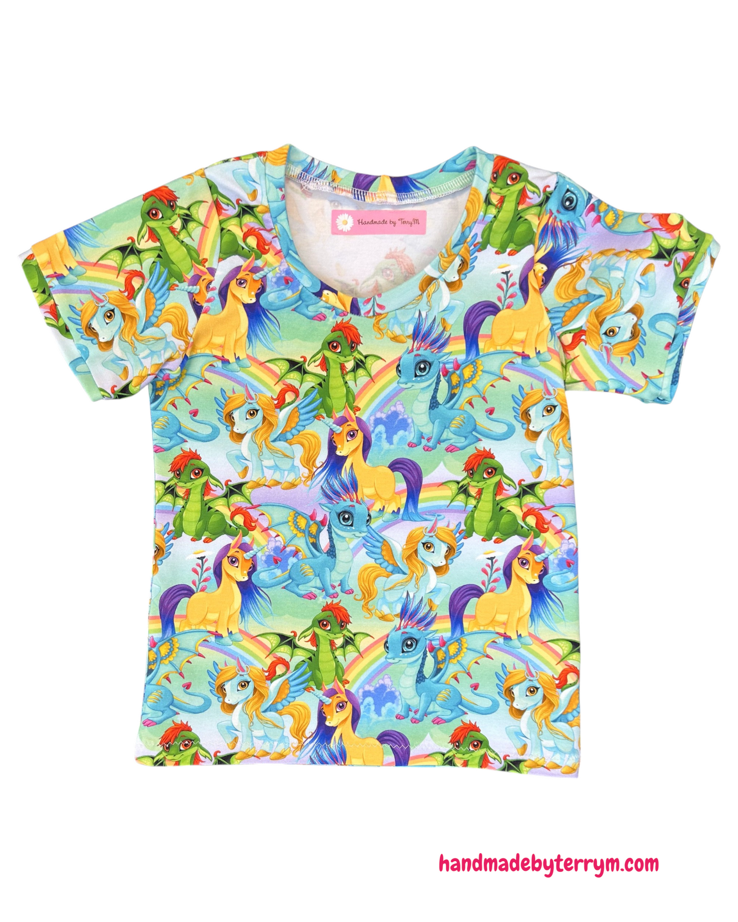 Dragons & Unicorns Tshirt - Size 3