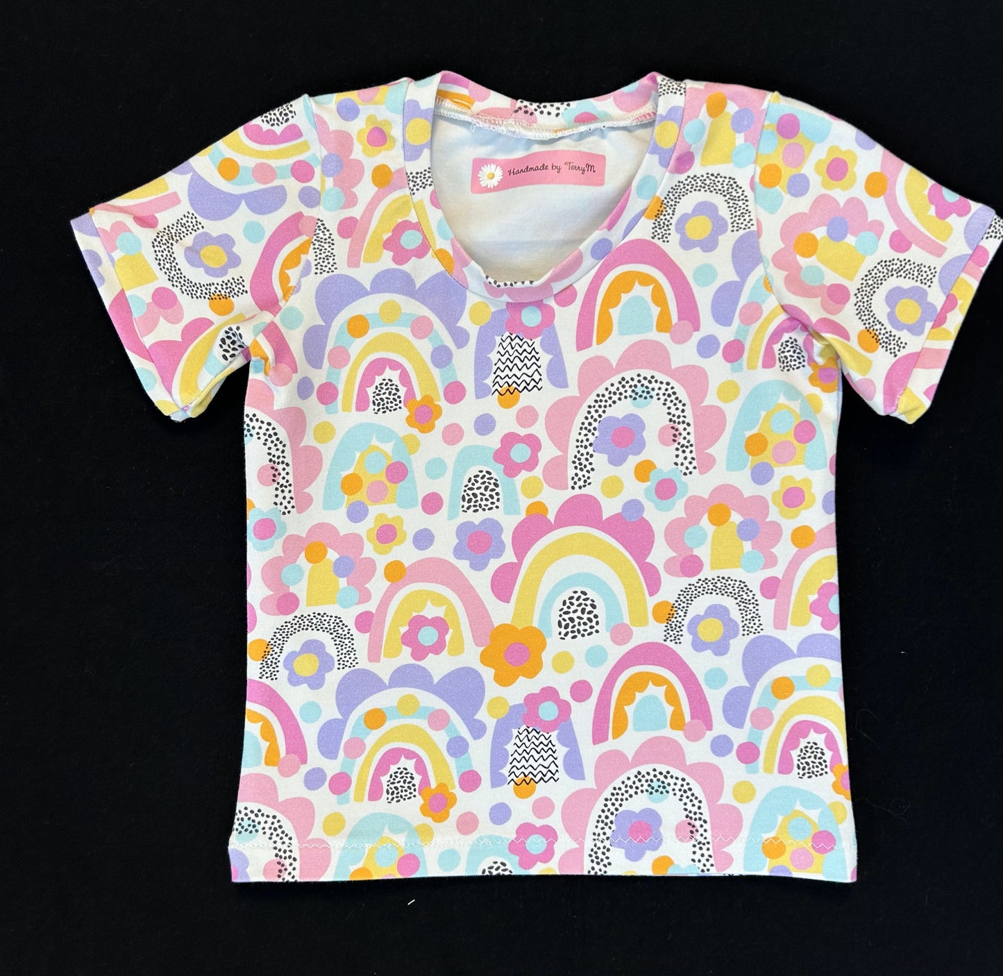 Coloured Rainbow Tshirt - Size 1