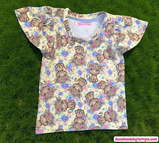 Highland Cow T-Shirt - Size 3