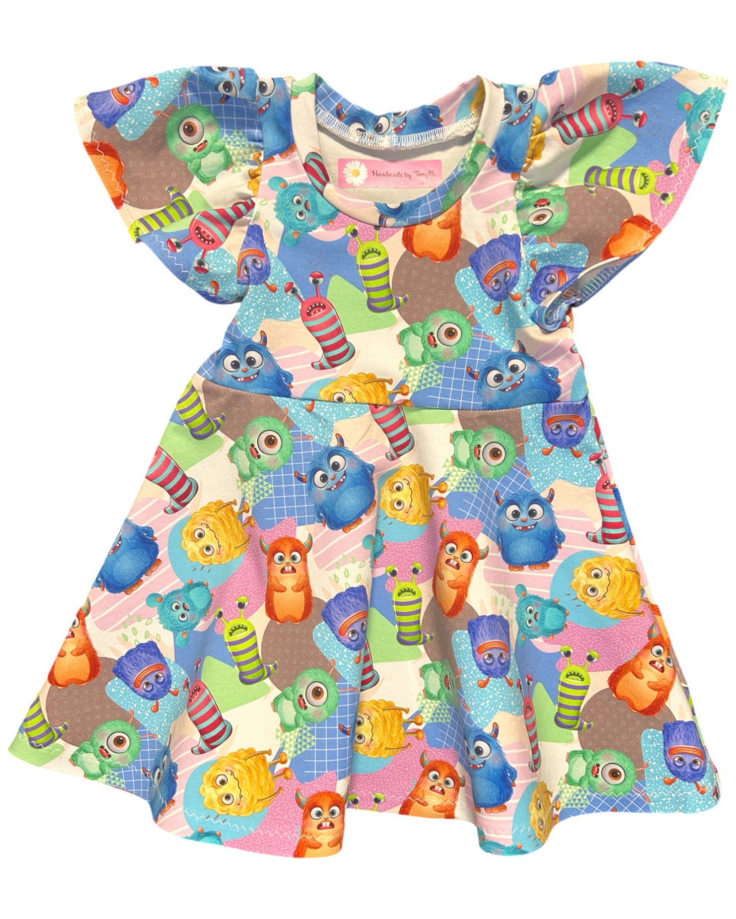 Cute Monster Dress- Size 1