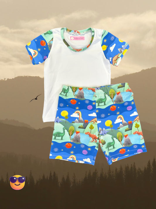 Dinosaur Land T-Shirt & Shorts - Size 3