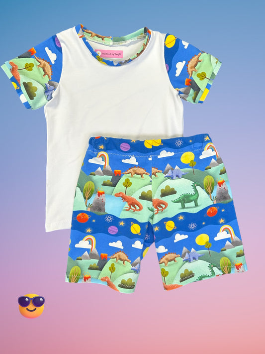 Dinosaur Land T-shirt & Shorts - Size 4