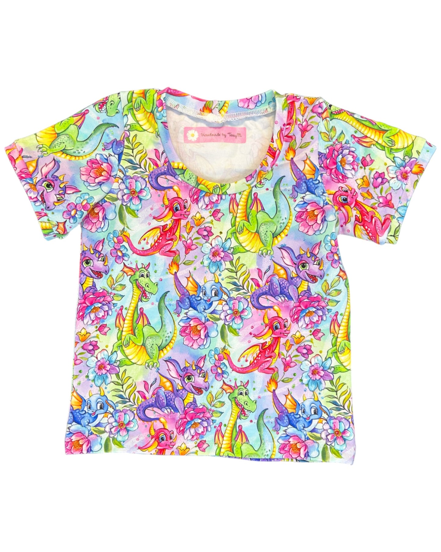 Colourful Dragons Tshirt - Size 1