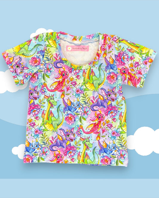 Colourful Dragons Tshirt - Size 1