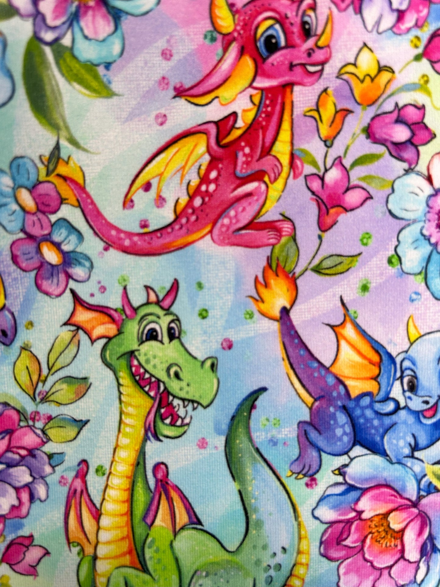 Colourful Dragons Tshirt - Size 1