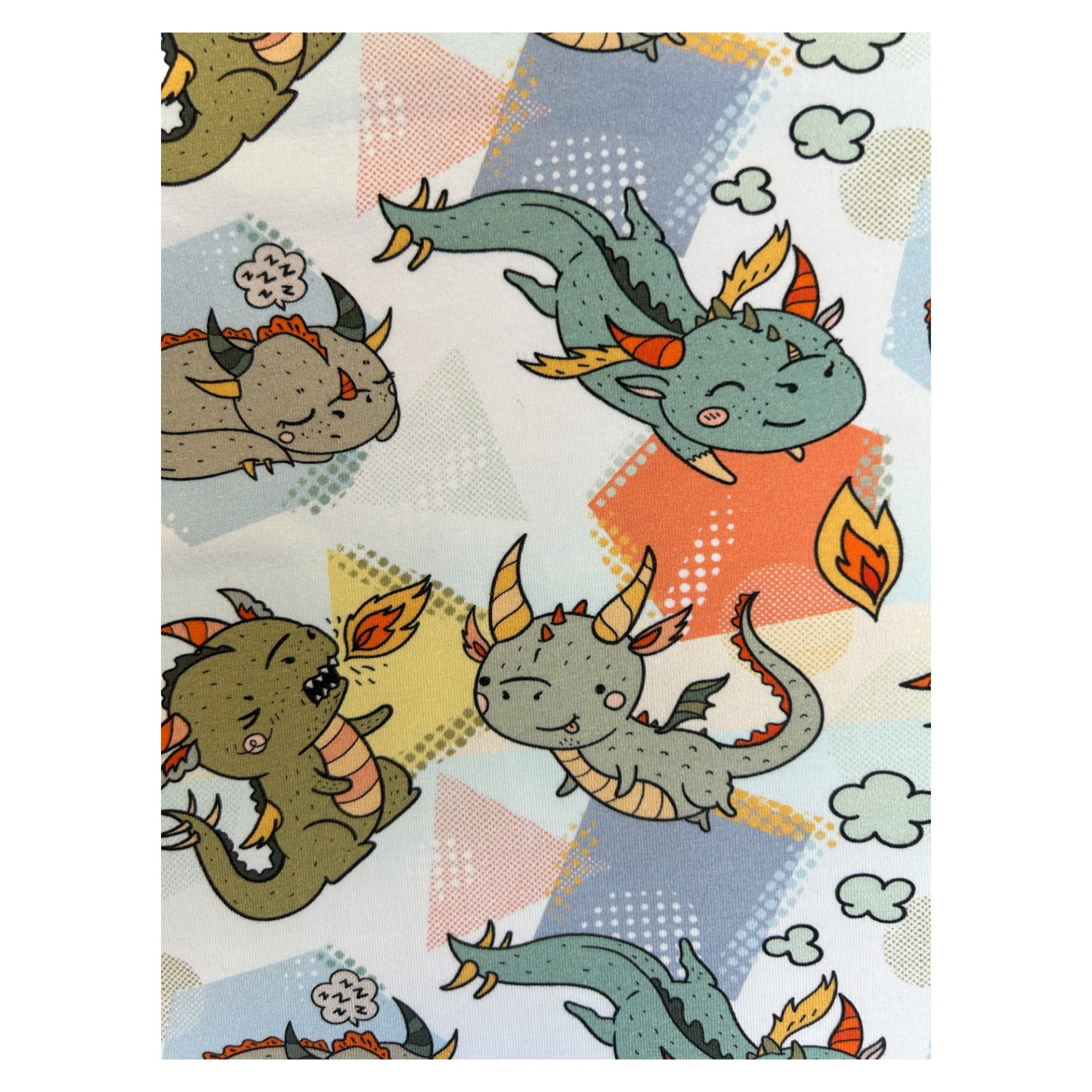 Fire dragon kids outfit – size 4
Handmade dragon T shirt and shorts set
