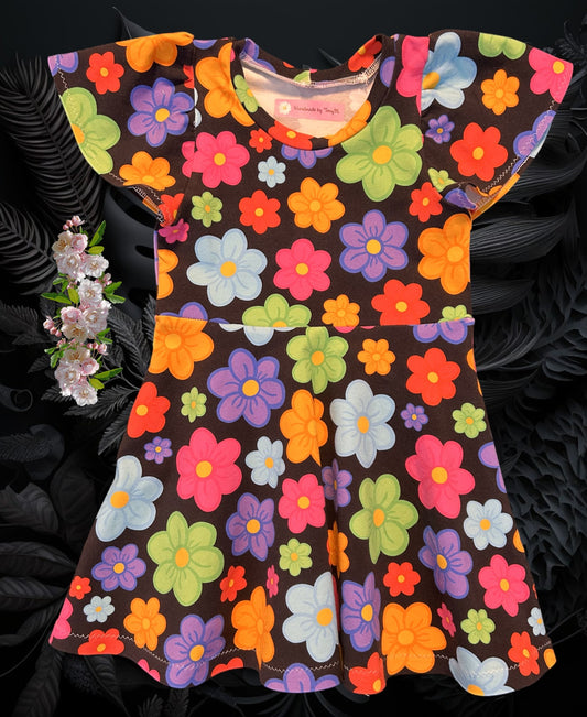 Bright Flower Dress - Size 3