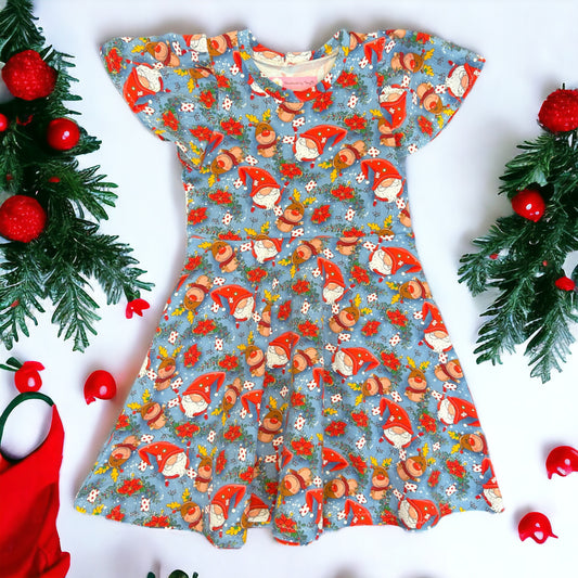 Christmas Gnome Dress - Size 5