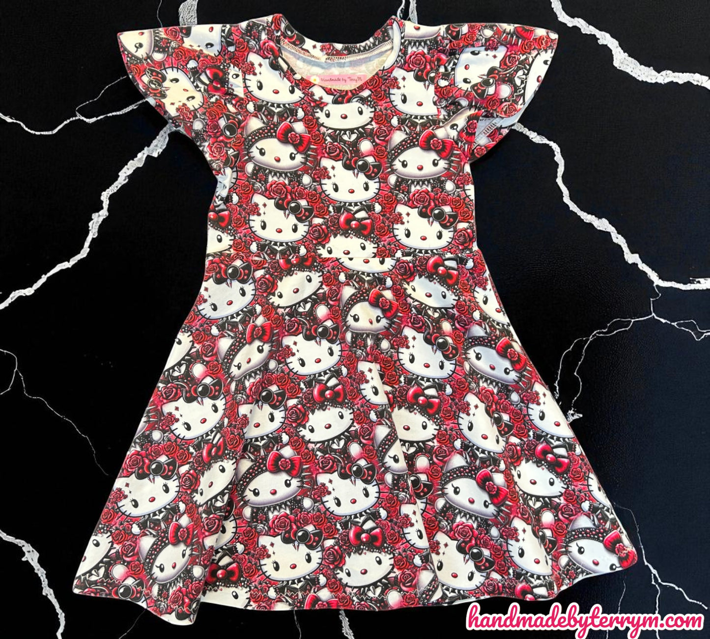 Goth Hello Kitty Dress - Size 4
