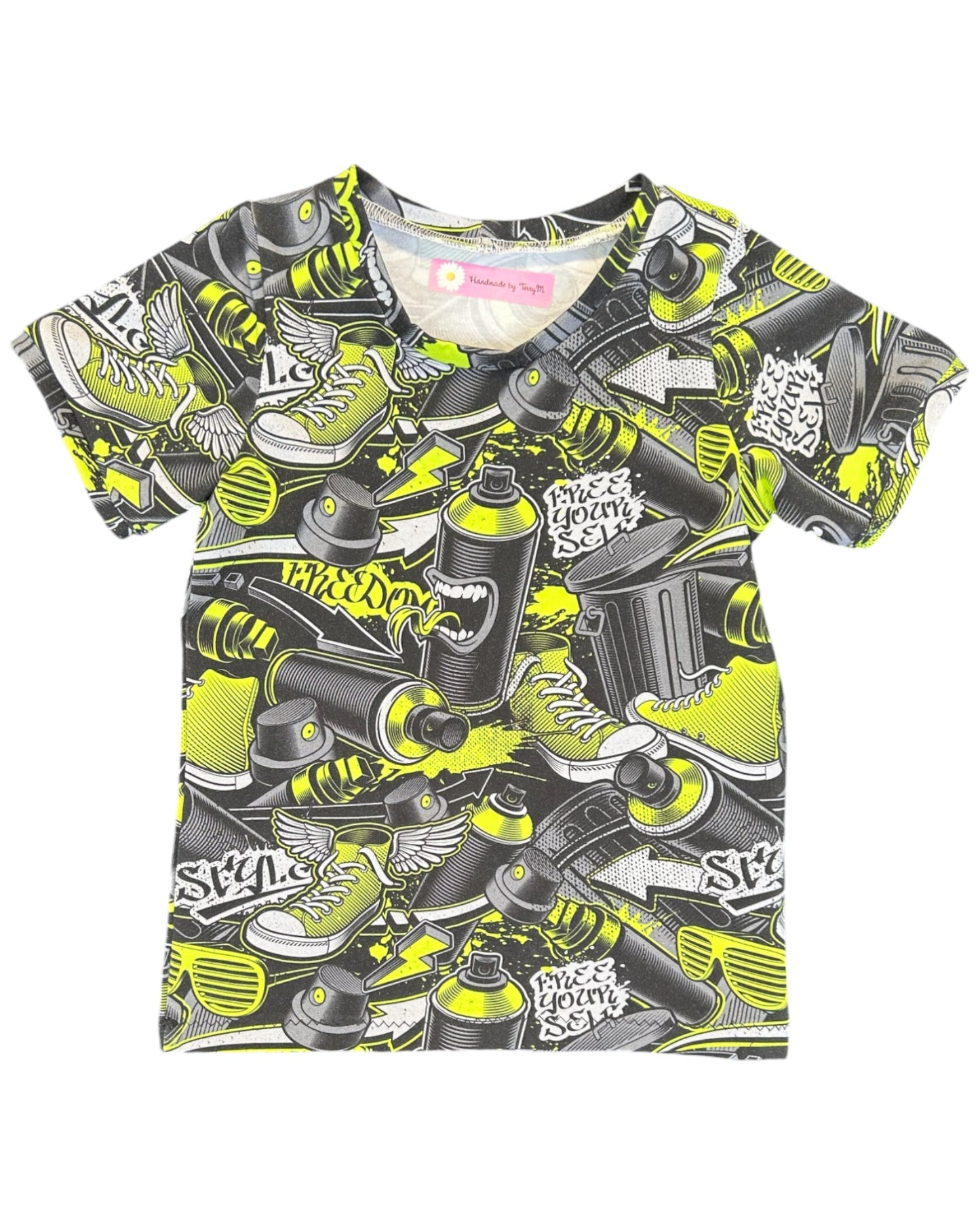 Graffiti T-Shirt & Shorts - Size 4