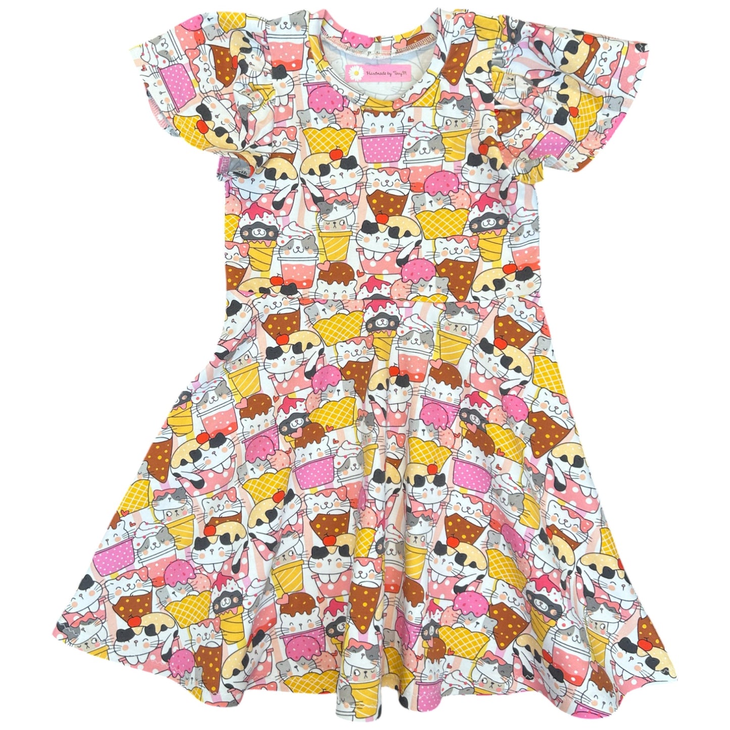 Ice Cream Cat Dress - Size 5