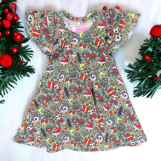 Spooky Christmas Dress - Size 1