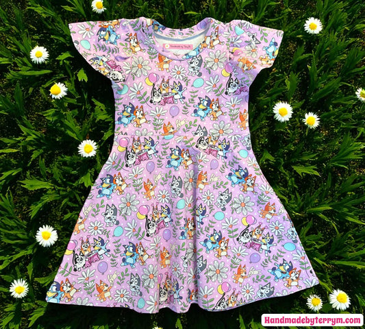 Pink Bluey Dress - Size 4