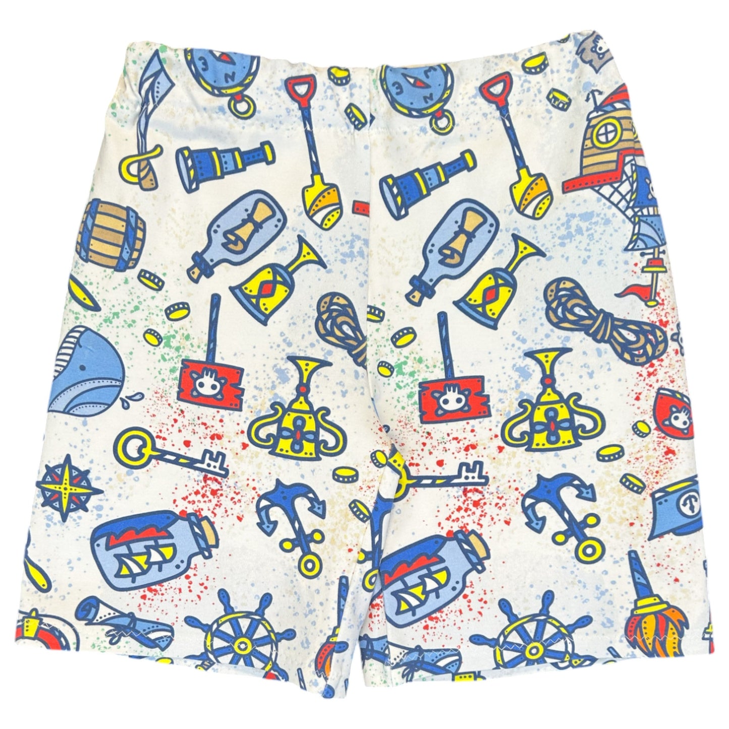 Pirate kids outfit – size 5
Handmade pirate T shirt and shorts set