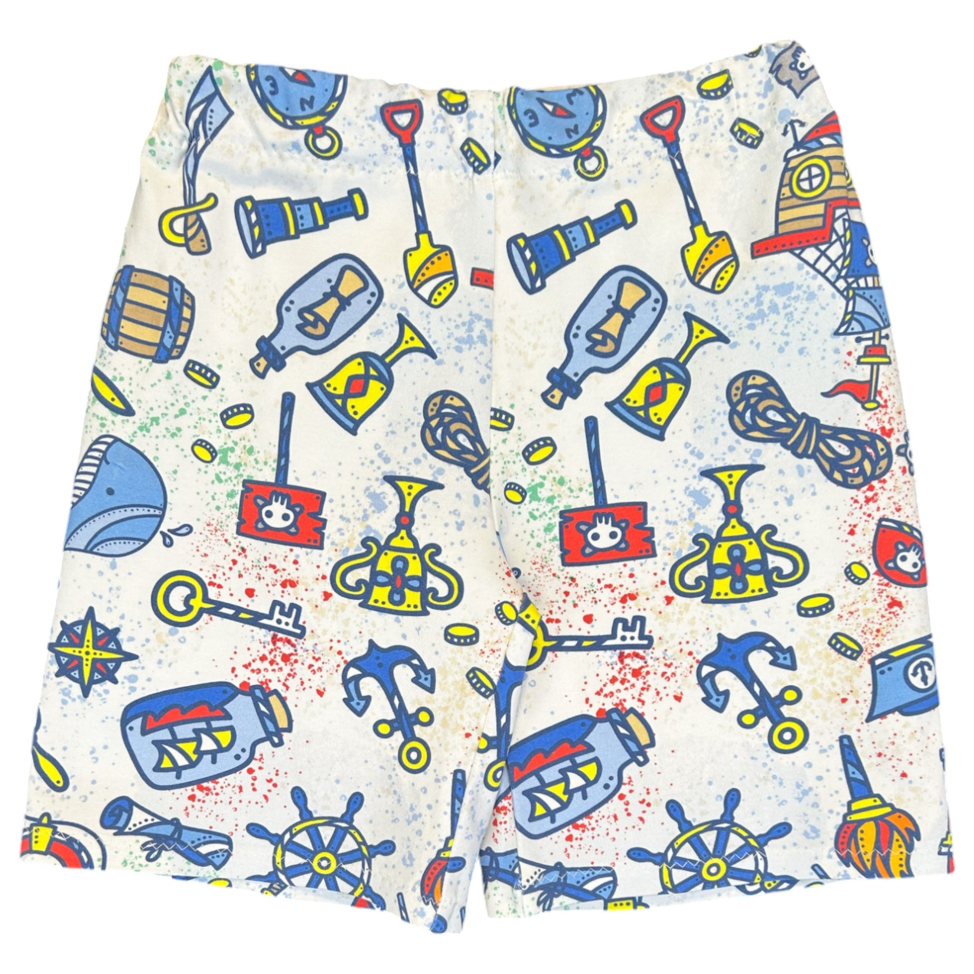 Pirate kids outfit – size 5
Handmade pirate T shirt and shorts set