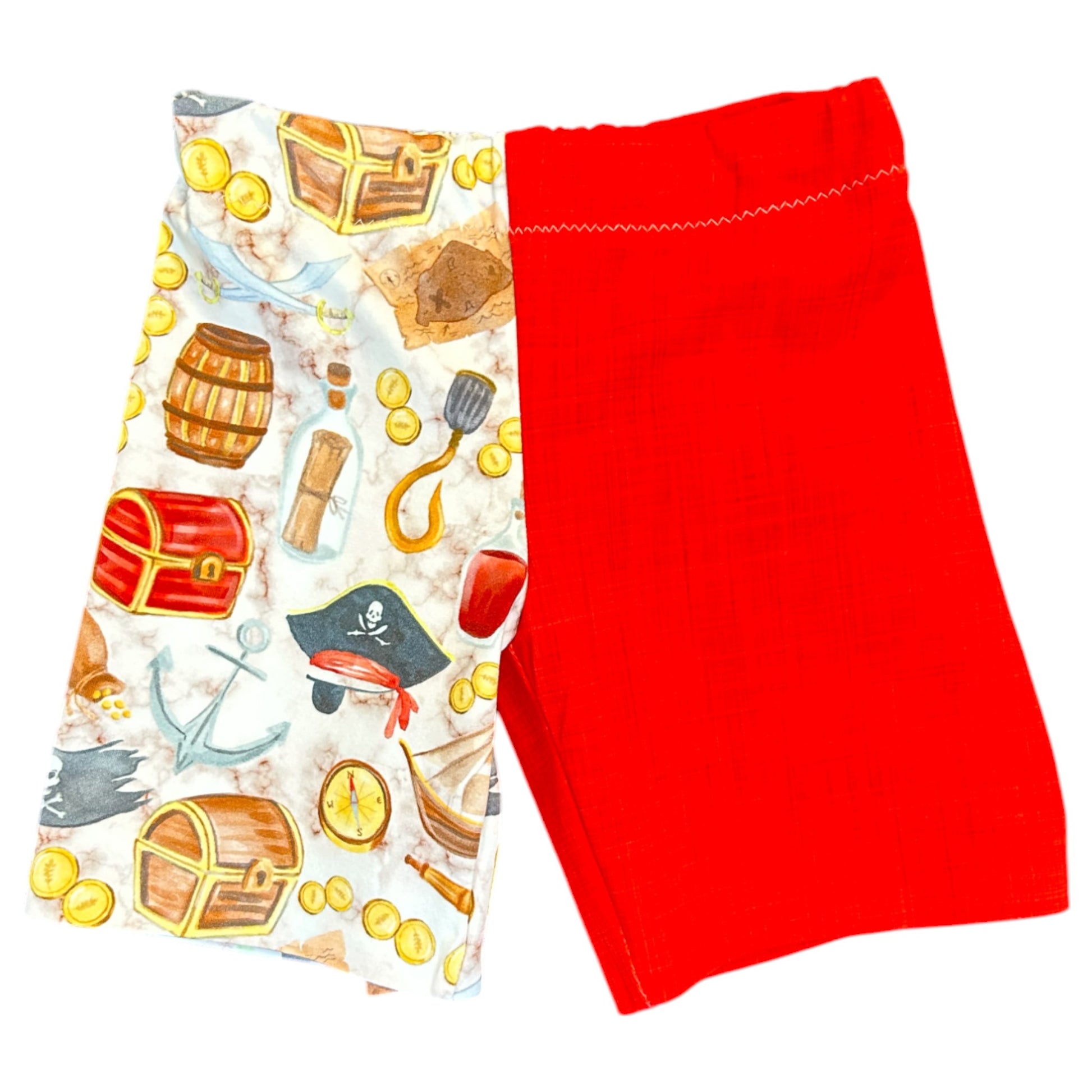 “Pirate toddler outfit – size 3”
“Handmade pirate T shirt and shorts set”
