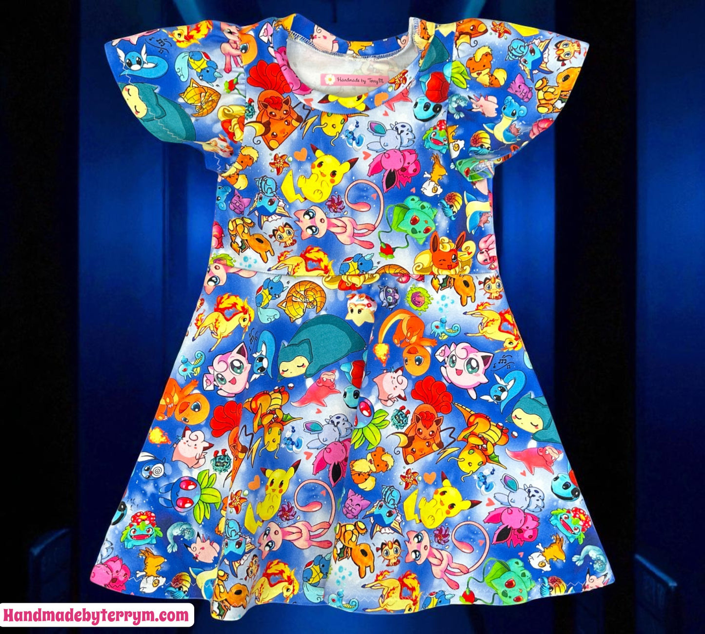 Bright Pokemon Dress - Size 2