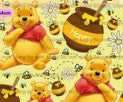 Pooh bear on yellow background
