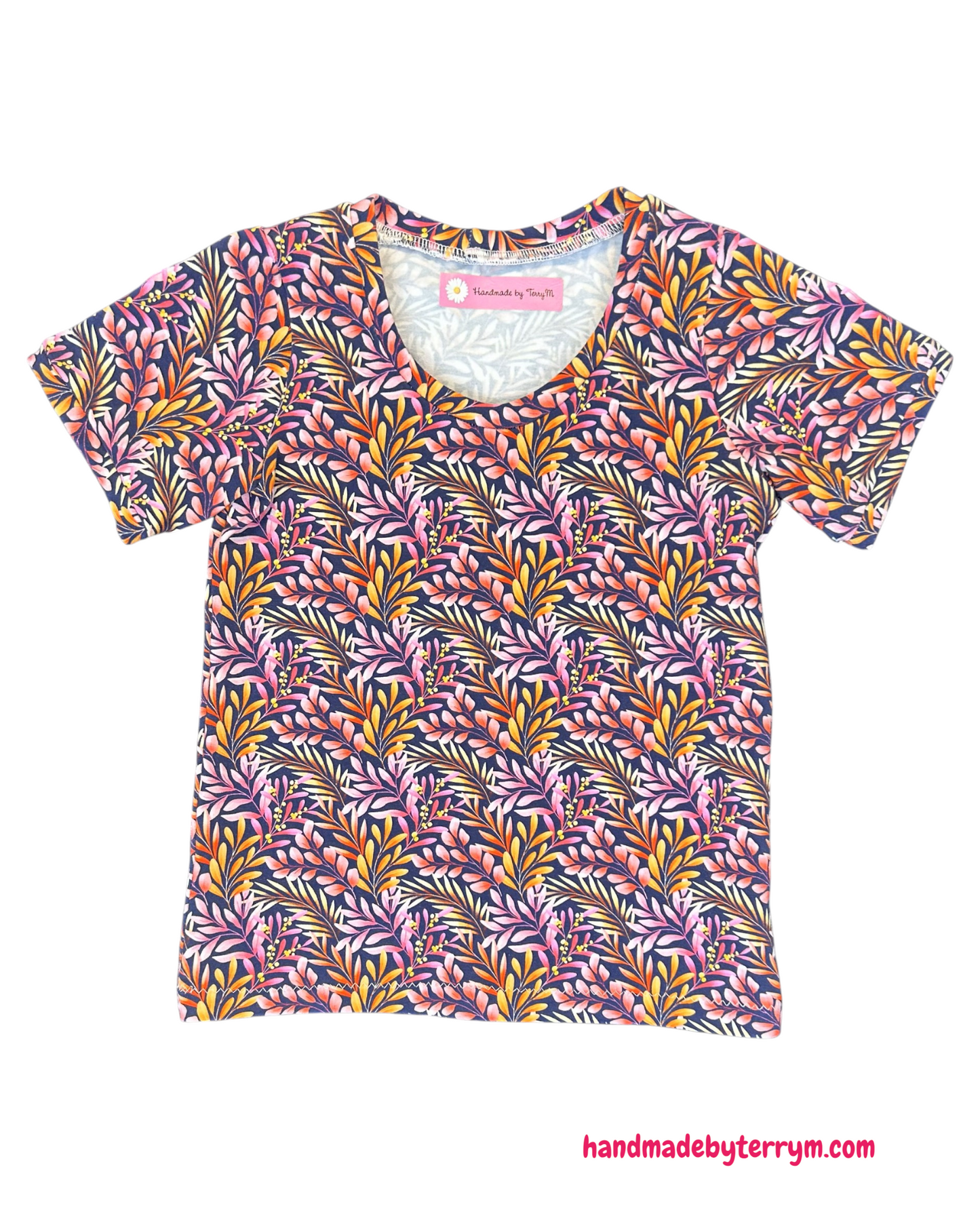 Pretty Purple Leaves Tshirt - Size 3