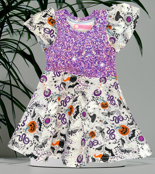 Purple Spooky Dress - Size 2