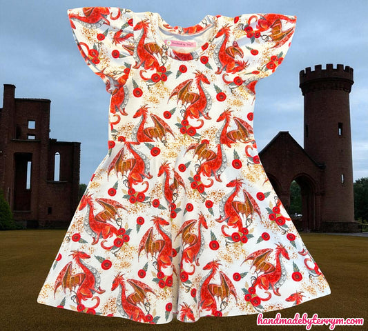 Red Dragon Dress - Size 3