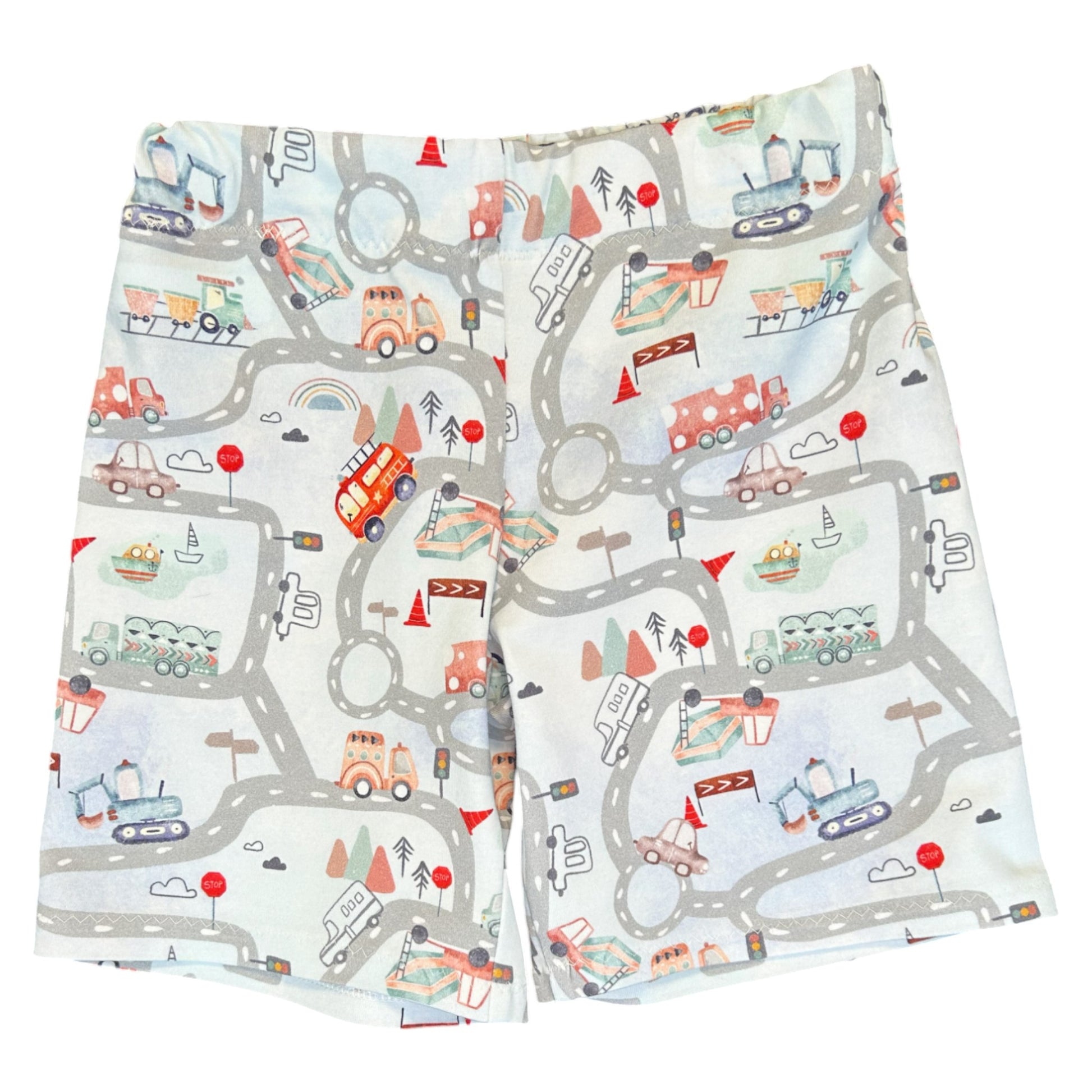 Road track kids outfit – size 3
Handmade grey vehicle T shirt and shorts set
