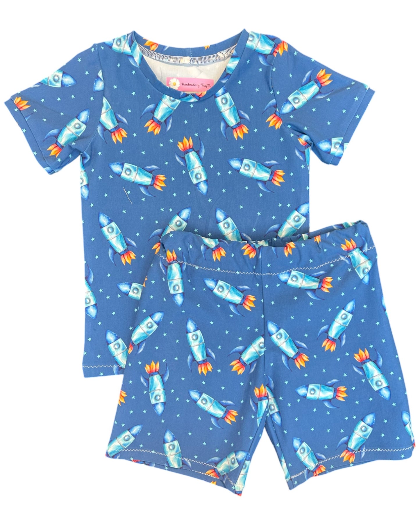 Rocket Ship T-Shirt & Shorts - Size 4