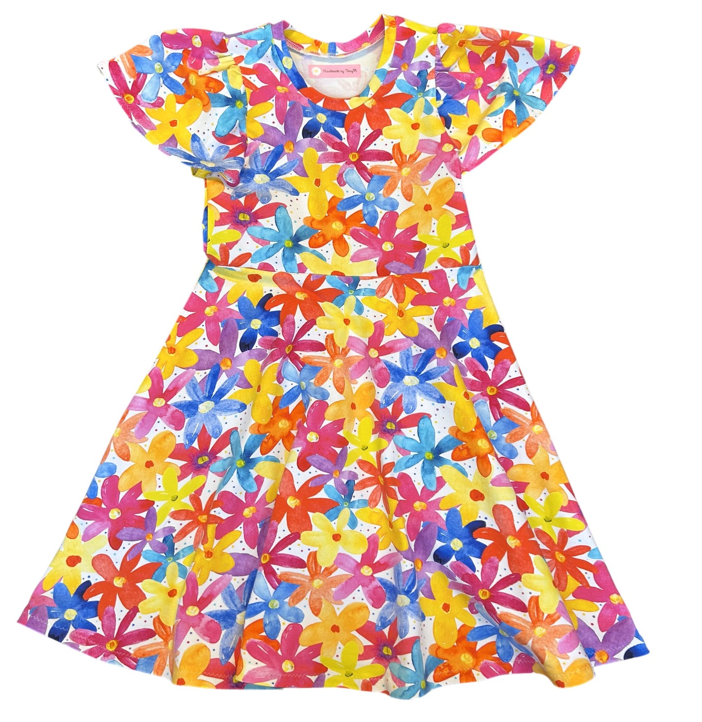 Bright Flower Dress - Size 7