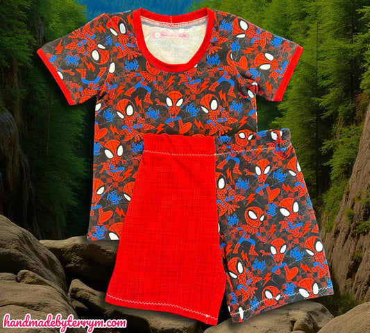 Spiderman T-Shirt & Shorts Set - Size 2