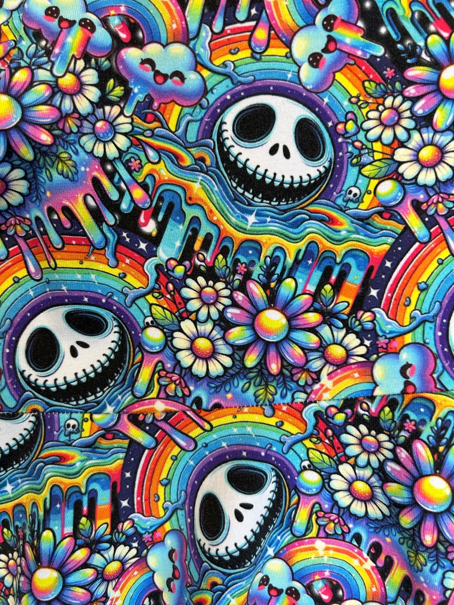 Happy Colourful Skulls Dress - Size 4