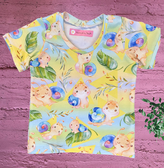 Cute Snails Tshirt - Size 1