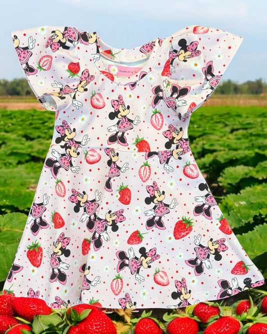 Strawberry Mouse Dress  - Size 1